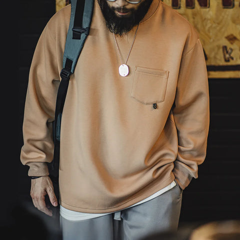 AMEKAJI 3D Urban Beer Bear Print Sweatshirt