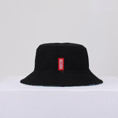 NUZADA Unisex Feather Print Reversible Bucket Hat