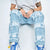 Men's Patch-Ripped Relaxed Fit Jeans