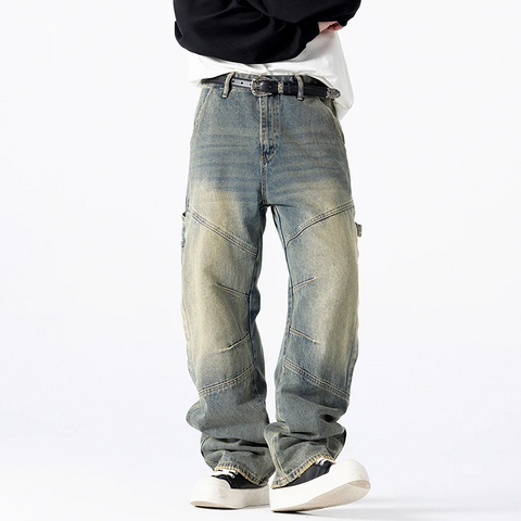 PNF Classic Patchwork Relaxed Fit Jeans