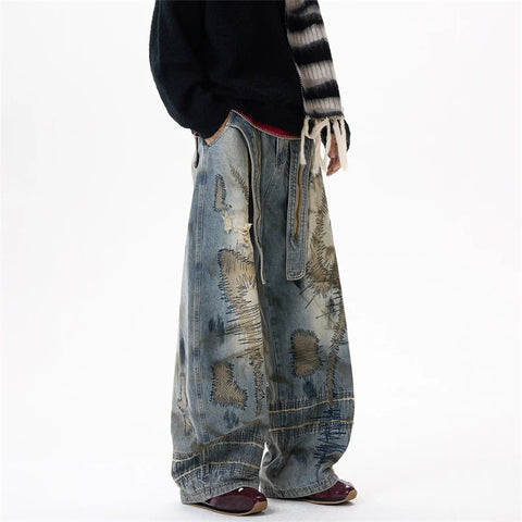 IFB Embroidered Scimitar Jeans