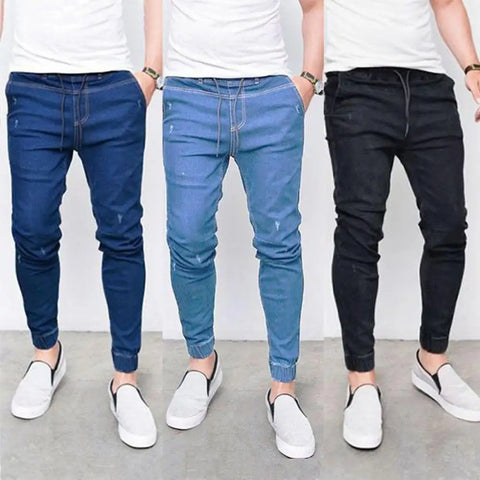 Pantalon de jogging en jean skinny pour hommes