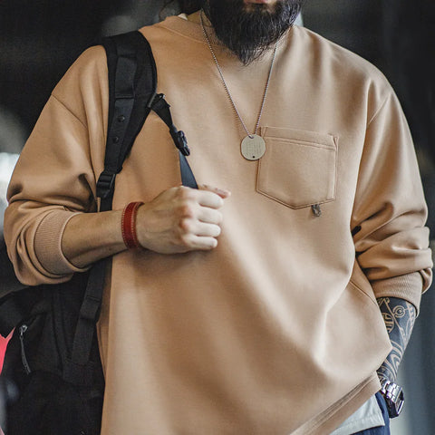 AMEKAJI 3D Urban Beer Bear Print Sweatshirt