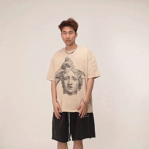 KONOOT Heavy Cotton Medusa Square Cut T-Shirt