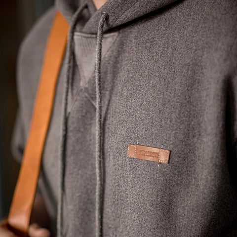 AMEKAJI American Retro Heavy Gray Hoodie