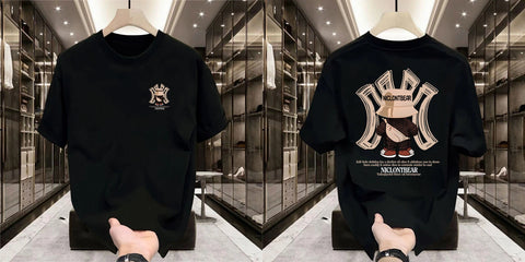 NICLONTBEAR Heavy Cotton Crew Neck T-Shirt