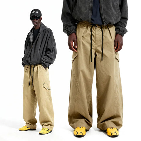 NEW HANKANON Men's Cargo Parachute Pants