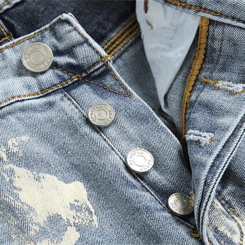 NEW PURPLE BRAND Men's Mid-Rise Slim Fit Jeans