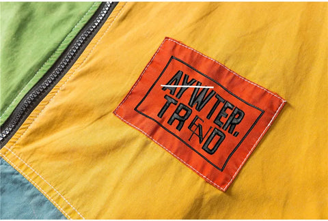 AYWTER 90's RETRO Oversized Patchwork Track Jacket