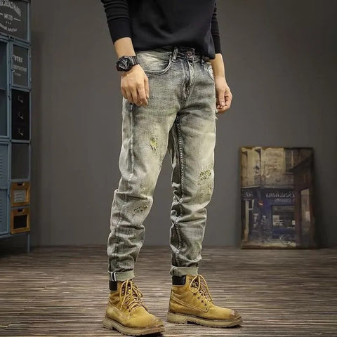 Men's Vintage Rugged Cowboy Jeans