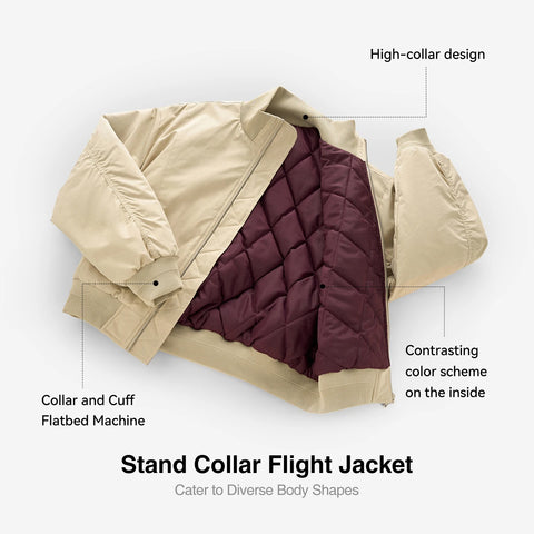 INFL CleanFit Stand Collar Flight Jacket