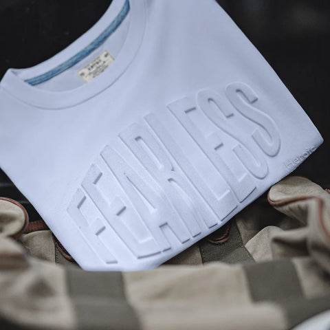 AMEKAJI Fearless 3D Print Ice Blue Tee