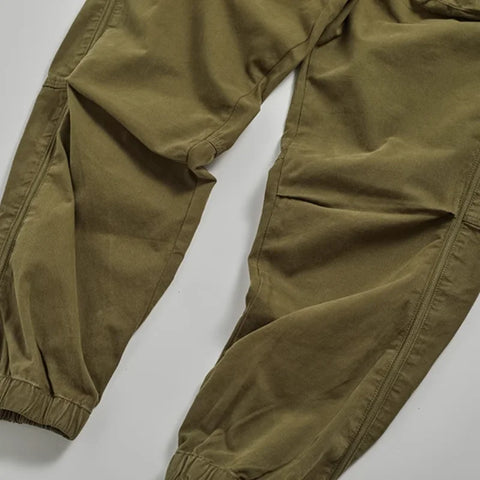 Woven Tie-Feet Cargo Pants