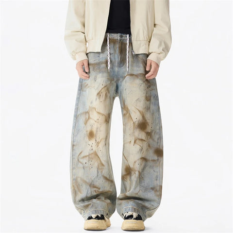 IEFB MudDyed Wide-Leg Drawstring Pants