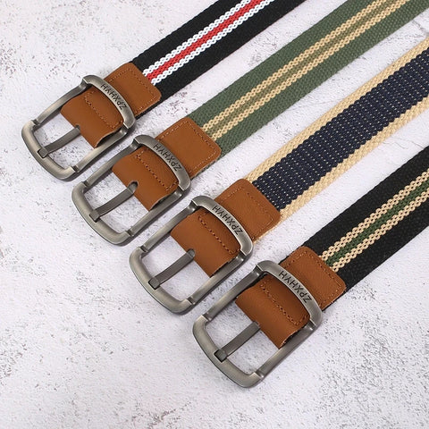 3.5cm/1.4" Woven Canvas Alloy Belt