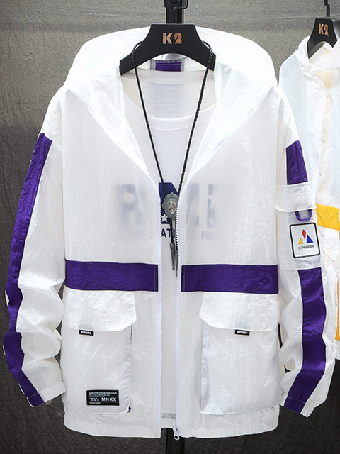 Chaqueta de protección solar ultrafina y transpirable para hombre