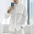 Men's Casual Long Sleeve Solid Color Irregular Shirt