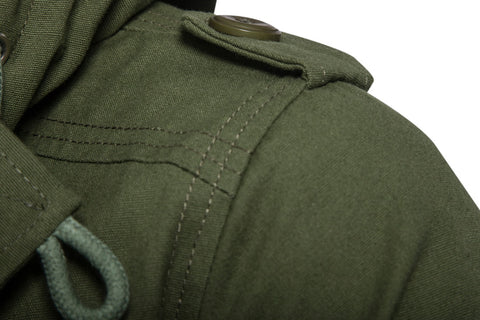 Men's Draw-String Hooded Light Jacket