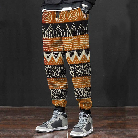 Pantalones casuales con estampado digital 3D para hombre 