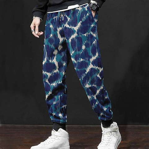 Pantalones casuales con estampado digital 3D para hombre 