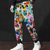 Pantalones casuales con estampado digital 3D para hombre 