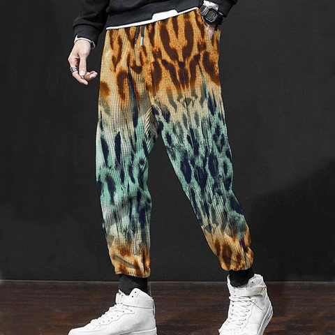 Pantalones casuales con estampado digital 3D para hombre 