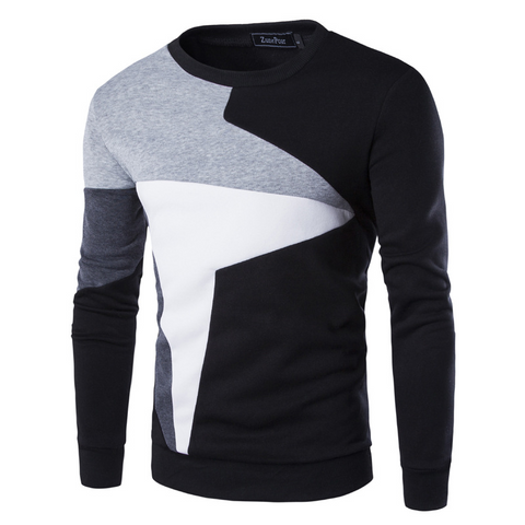 Men's Casual Color Block Sweater