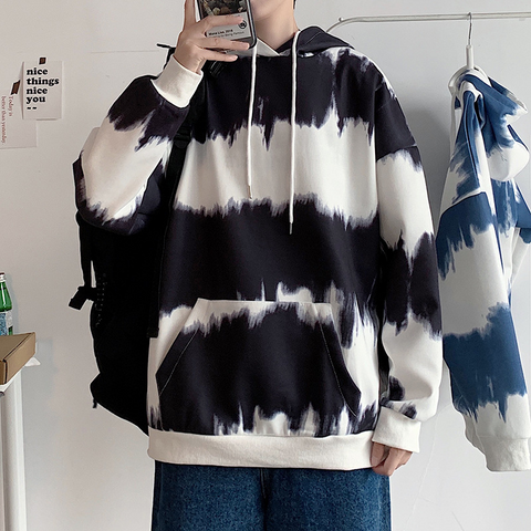 Men's Oversize Tie Dye Pullover Hoodie