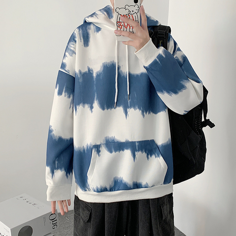Men's Oversize Tie Dye Pullover Hoodie