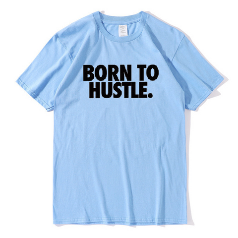Camiseta informal para hombre Born To Hustle 