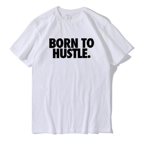Camiseta informal para hombre Born To Hustle 