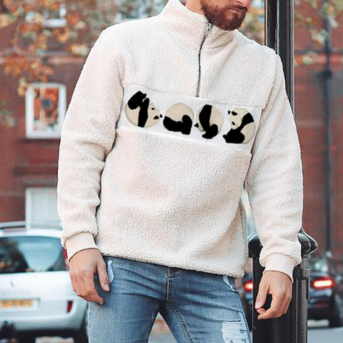 Men's Panda Roll Pullover Sweater