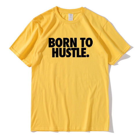 Camiseta informal para hombre Born To Hustle 
