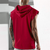 Men's Solid Color Sleeveless Hooded Vest