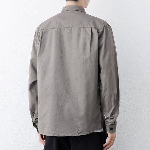 NUEVA camisa casual de manga larga de algodón puro para hombre 