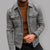 Men's Plaid Print Flannel Shirt Jacket