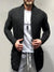 Men's Mid-Length Patch Knitted Cardigan