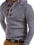 Men's Diagonal Horn Button Sweater