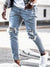 Men's Casual Ripped Pencil Jeans