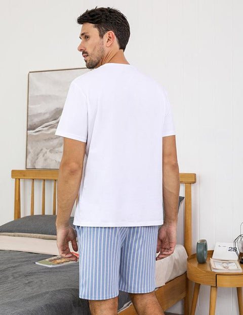 Jingtong-Men's Woven Striped Lounge Pants - Loungewear - NouveExpress