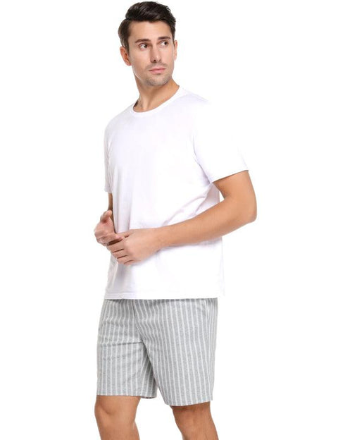 Jingtong-Men's Woven Striped Lounge Pants - Loungewear - NouveExpress
