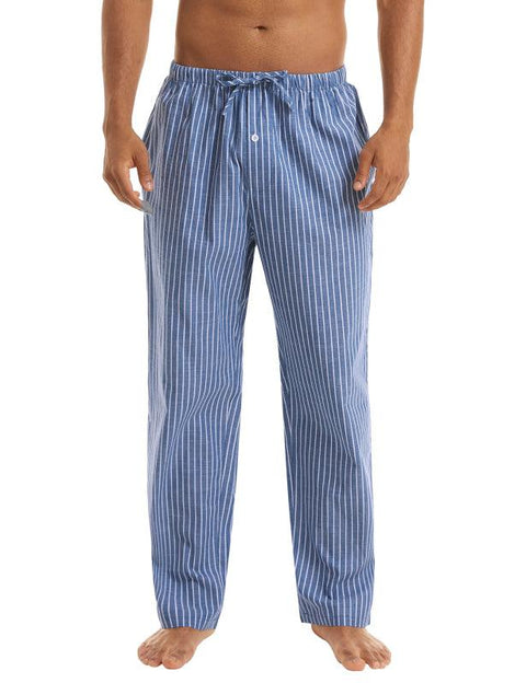 Jingtong-Men's Woven Striped Lounge Pants - Loungewear - NouveExpress