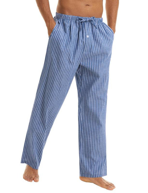 Jingtong-Men's Woven Striped Lounge Pants - Loungewear - NouveExpress