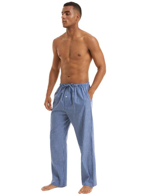 Jingtong-Men's Woven Striped Lounge Pants - Loungewear - NouveExpress