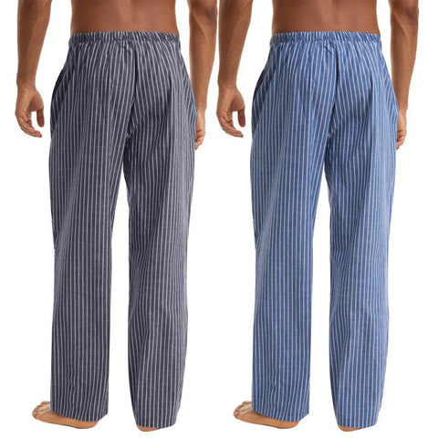 Jingtong-Men's Woven Striped Lounge Pants - Loungewear - NouveExpress