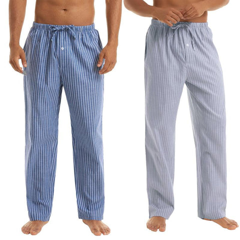 Jingtong-Men's Woven Striped Lounge Pants - Loungewear - NouveExpress