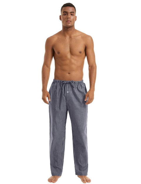 Jingtong-Men's Woven Striped Lounge Pants - Loungewear - NouveExpress