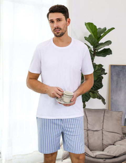 Jingtong-Men's Woven Striped Lounge Pants - Loungewear - NouveExpress
