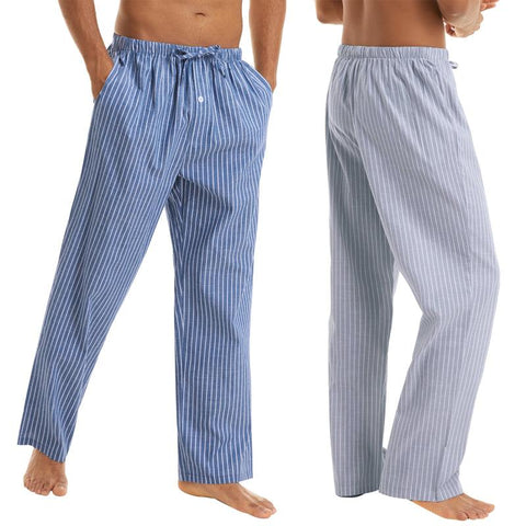Jingtong-Men's Woven Striped Lounge Pants - Loungewear - NouveExpress