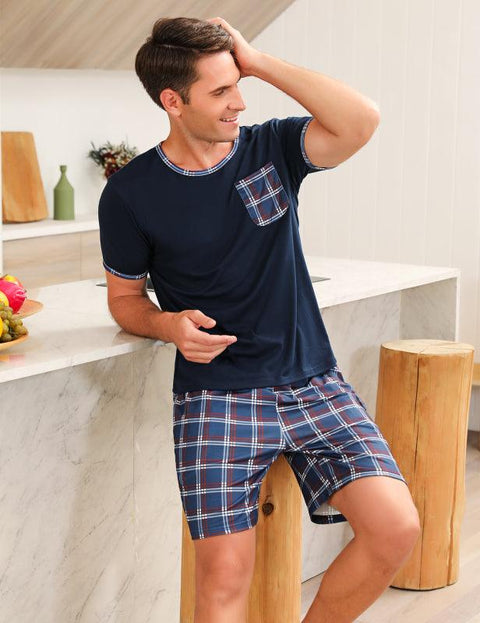 Men's Plaid Shorts, Lougewear - Shorts - NouveExpress